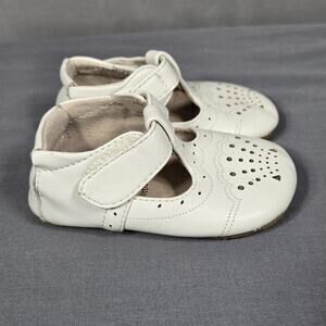 Livie & Luca Shoes Baby Girls Size 6-12M White Leather Mary Jane Soft Sole